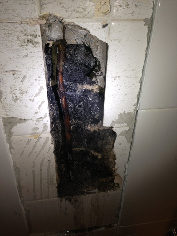 CMF plumbing burst pipe at Abbotsford