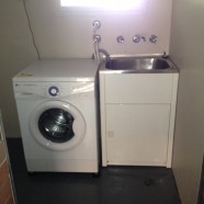 laundry tub & washing  machine at Ryde