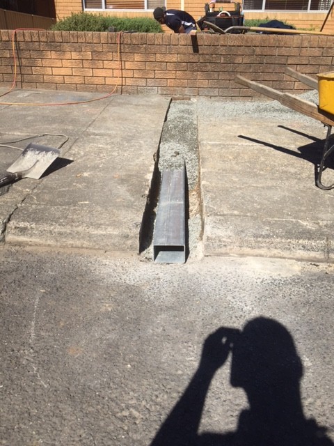 CMF Plumbing installed a new steel 100x75mm RHS from the front boundary pit, through to the sweet kerb.