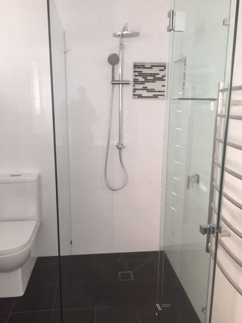  CMF also installed the shower rail in the main bathroom.