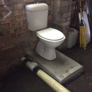 CMF Plumbing install toilet under house in Thornleigh