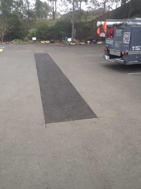 We contracted AC Asphalting to asphalt the trench.