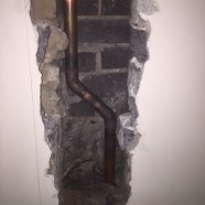 CMF repair burst pipe at Abbotsford