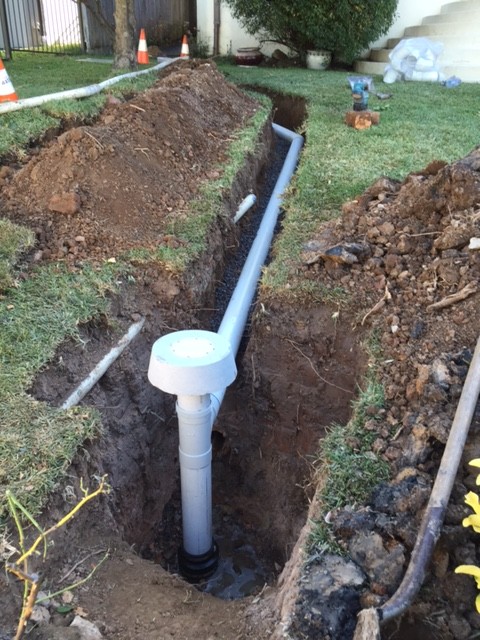 CMF replaced the damaged section of drainage with 100mm PVC and back filled with blue metal around the pipe for support.