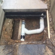 CMF install grated drain at Chiswick