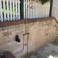 CMF install outdoor shower at Cremorne
