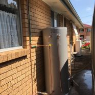 Rheem mains pressure hot water unit to replace gravity fed at North Ryde.
