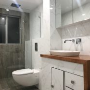 Bathroom renovation at Freshwater  by CMF Plumbing